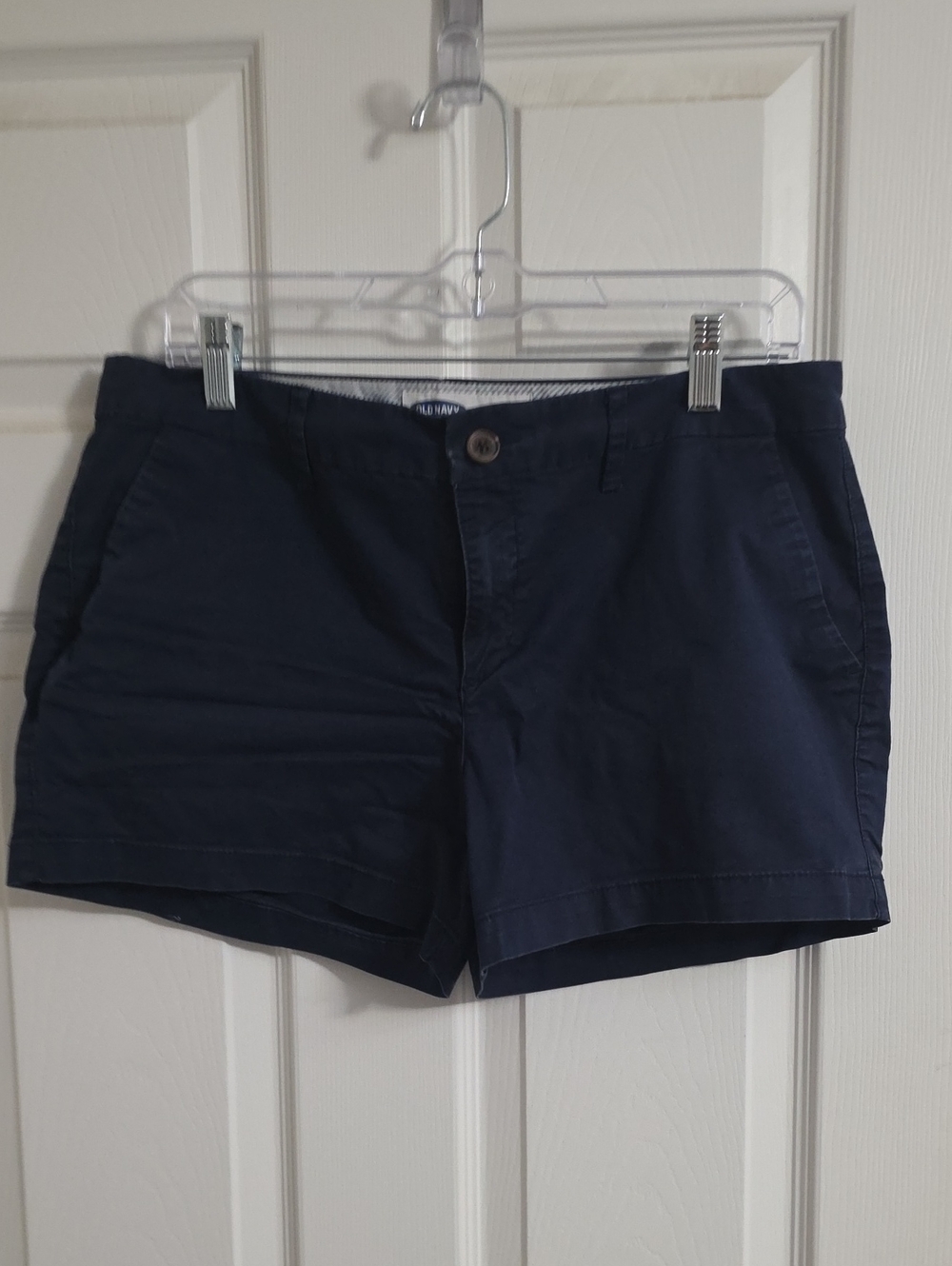 Old Navy Dark Navy Cotton Chino Women’s Everyday Shorts